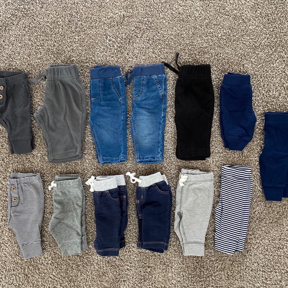 Lot of baby boy bottoms